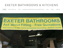 Tablet Screenshot of exeterbathrooms.co.uk